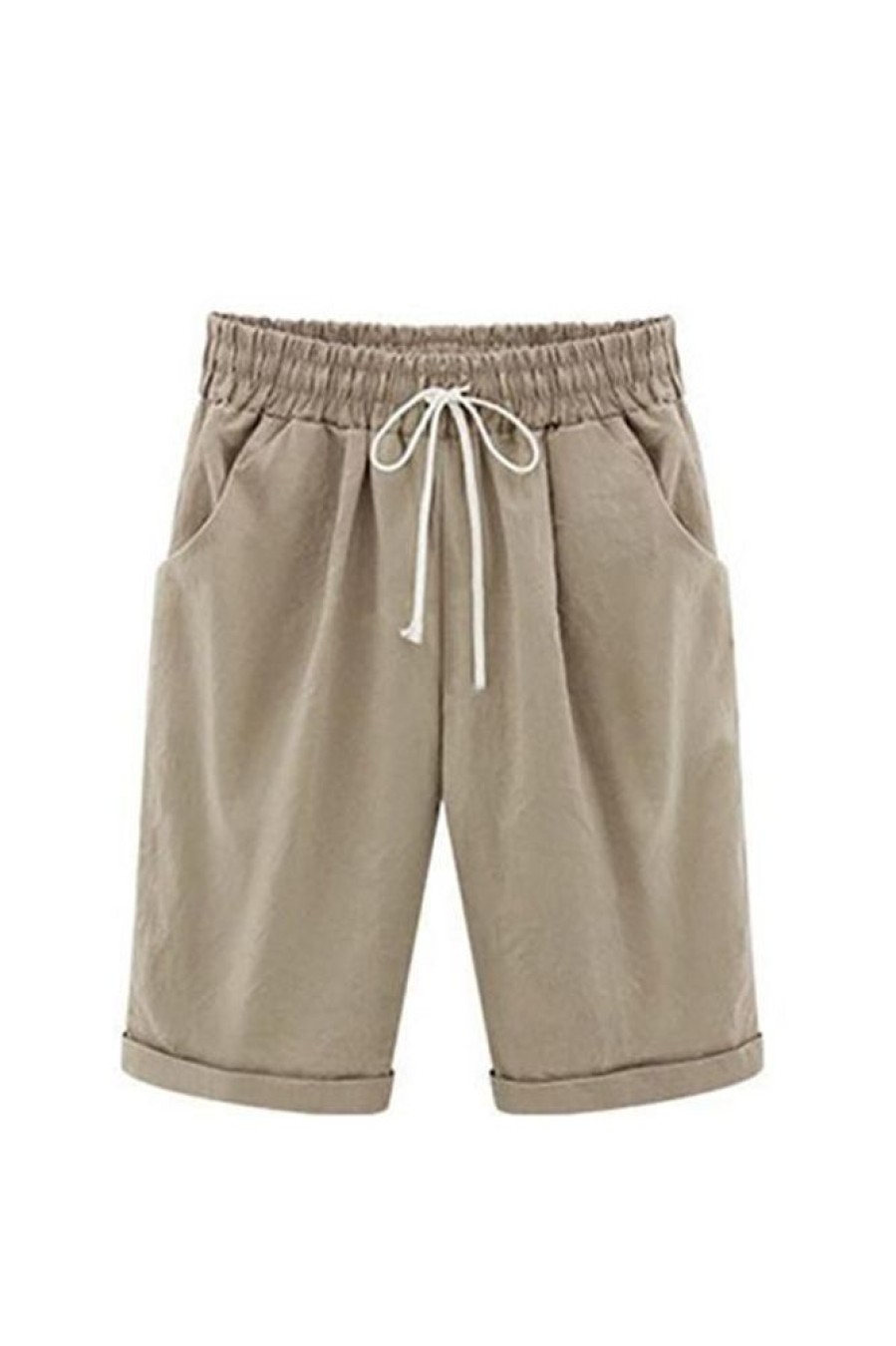 Clothing Azzlee Shorts | Solid Holiday Loose Shorts With Pockets