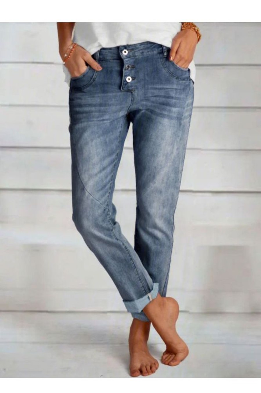 Clothing Azzlee Jeans & Denim | Casual Solid Jeans Light Blue