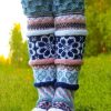 Clothing Azzlee | Women Casual Warm Socks Multi