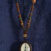 Clothing Azzlee | Vintage Handmade Wood Buddha Beads Long Necklace 6