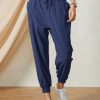 Clothing Azzlee Pants | Solid Sashes Casual Pants