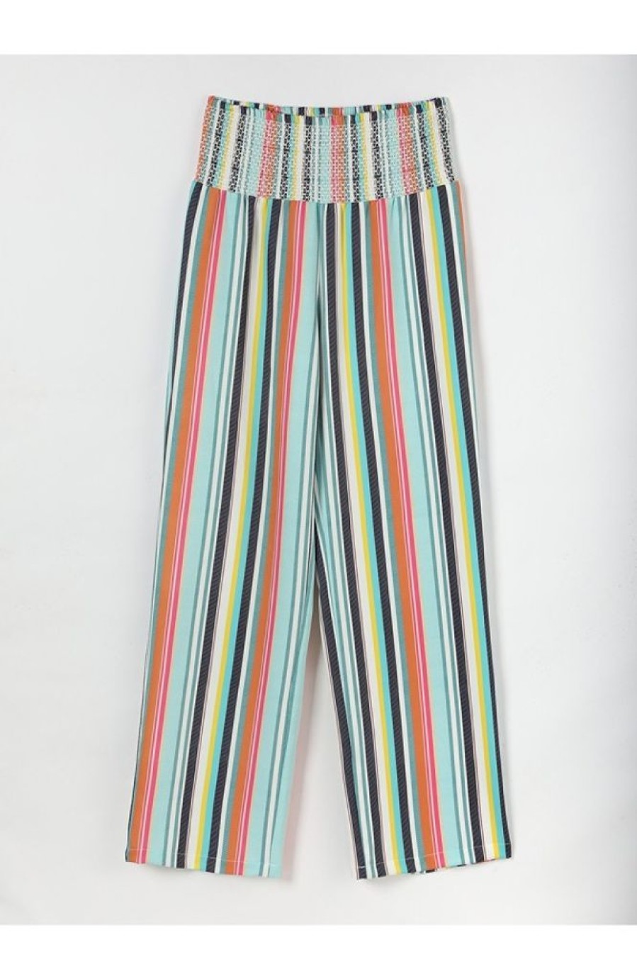 Clothing Azzlee Pants | Printed Casual Summer Pants Multi Stripe