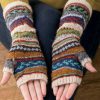 Clothing Azzlee | Tribal Casual Gloves & Mittens Multicolor