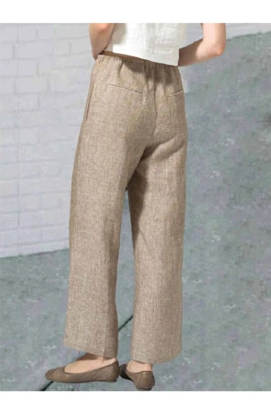 Clothing Azzlee Pants | Casual Plain Regular Pants Apricot