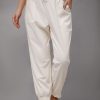 Clothing Azzlee Pants | Solid Sashes With Pockets Casual Skinny Pants Beige