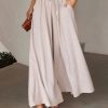 Clothing Azzlee Pants | Casual Solid Plain Loose Pants Light Pink