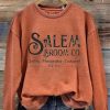 Clothing Azzlee Sweatshirt & Hoodies | Loose Text Letters Print Casual Sweatshirt Orange