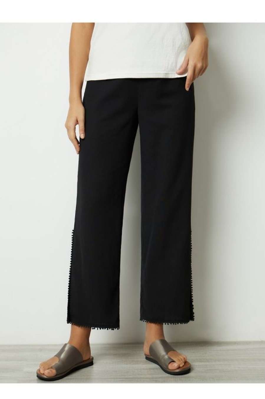 Clothing Azzlee Pants | Solid Tassel Casual Summer Pants