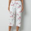 Clothing Azzlee Pants | Floral Casual Pants With Pockets White