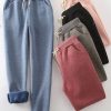 Clothing Azzlee Pants | Casual Elastic Solid Casual Warm Pants