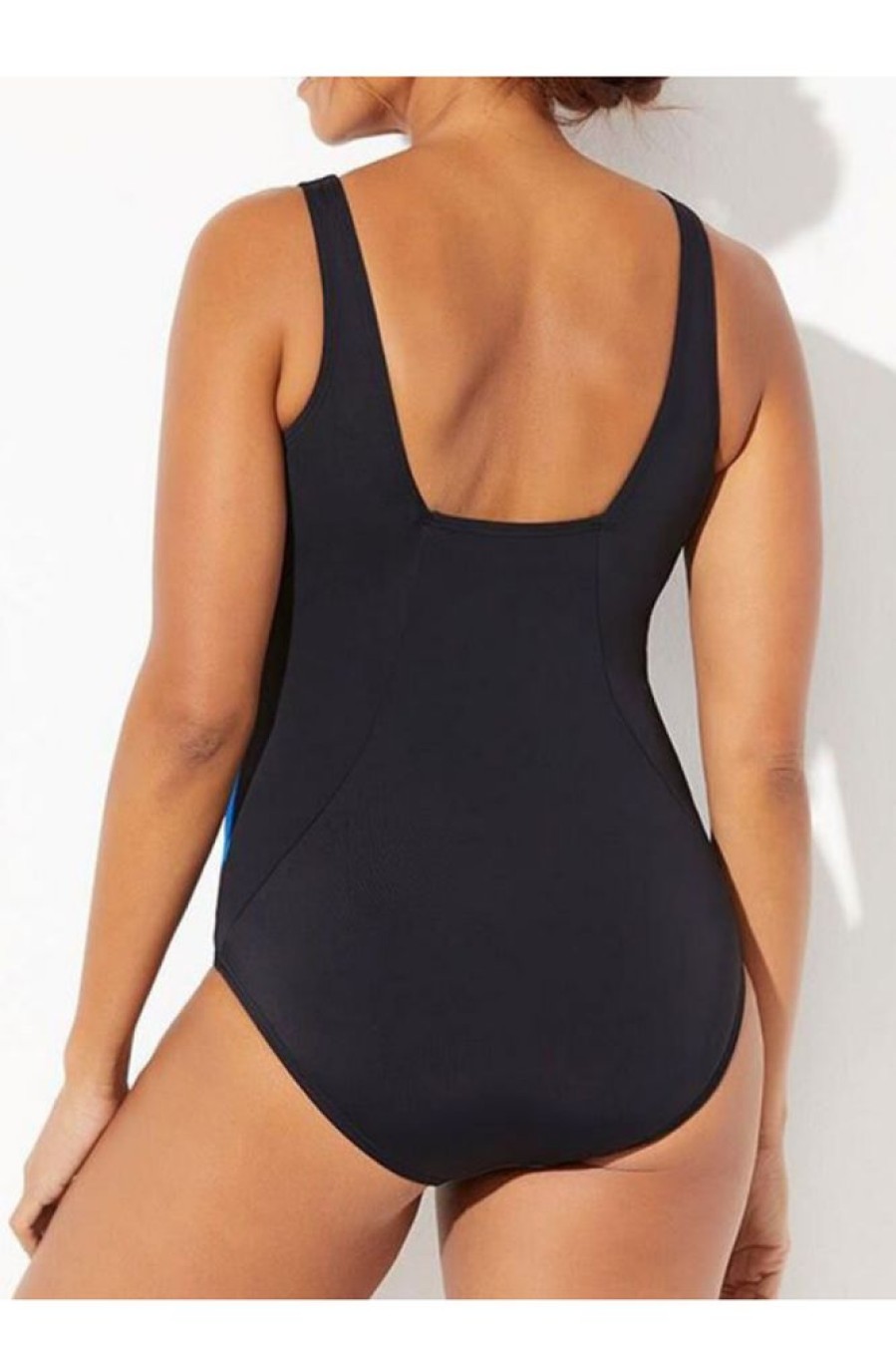 Clothing Azzlee Plus Size | Chlorine Resistant Crossback One Piece Swimsuit Gold