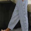 Clothing Azzlee Pants | Casual Loose Pants With Pockets Stripe