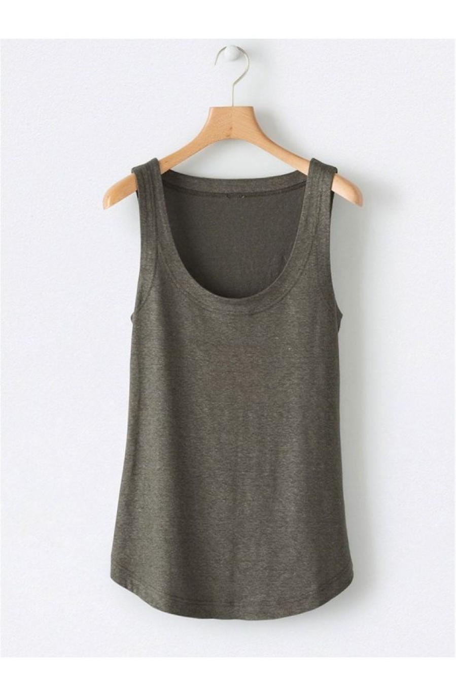 Clothing Azzlee Tanks | Solid Square Neck Casual K Tops (6 Colors)