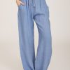 Clothing Azzlee Pants | Casual Plain Drawstring Pants With Pockets