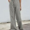 Clothing Azzlee Pants | Casual Daily Solid Pants Gray