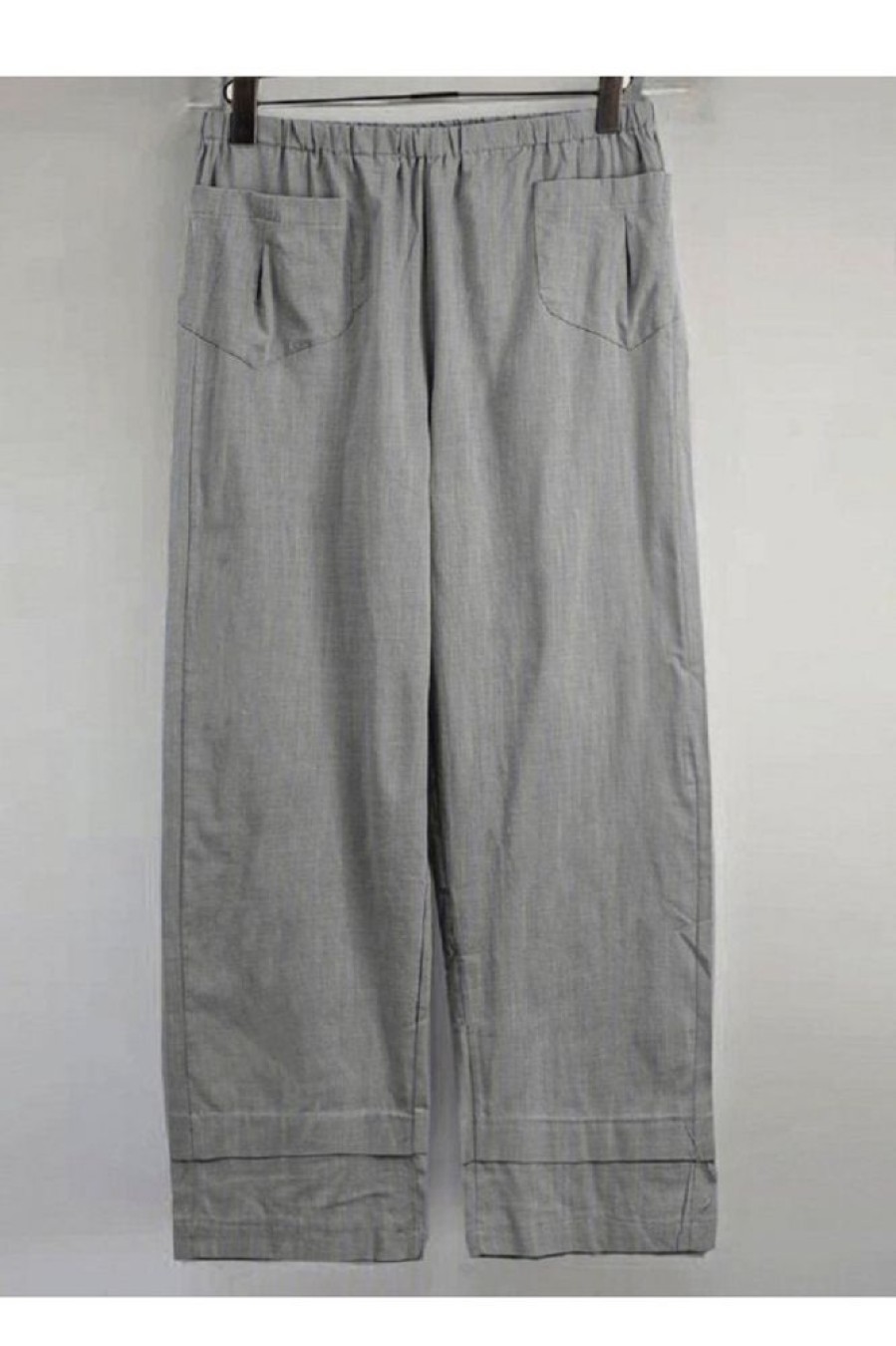 Clothing Azzlee Pants | Casual Solid Loose Pants With Pockets Gray