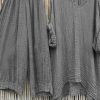 Clothing Azzlee | Women Grey Solid Color Loose V Neck Two Piece Suit Gray