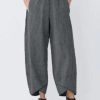 Clothing Azzlee Pants | Summer Plain Casual Capri Pants With Pockets