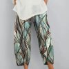 Clothing Azzlee Pants | Casual Abstract Printed Pants With Pockets Multi