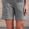 Clothing Azzlee Shorts | Casual Solid Shorts With Pockets Gray