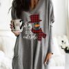 Clothing Azzlee Sweatshirt & Hoodies | Casual Graphic Tops V-Neck Long Sleeve Christmas Snowman Printed With Pockets Tops