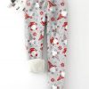 Clothing Azzlee Pants | Casual Santa Claus Printed Warm Pants Gray