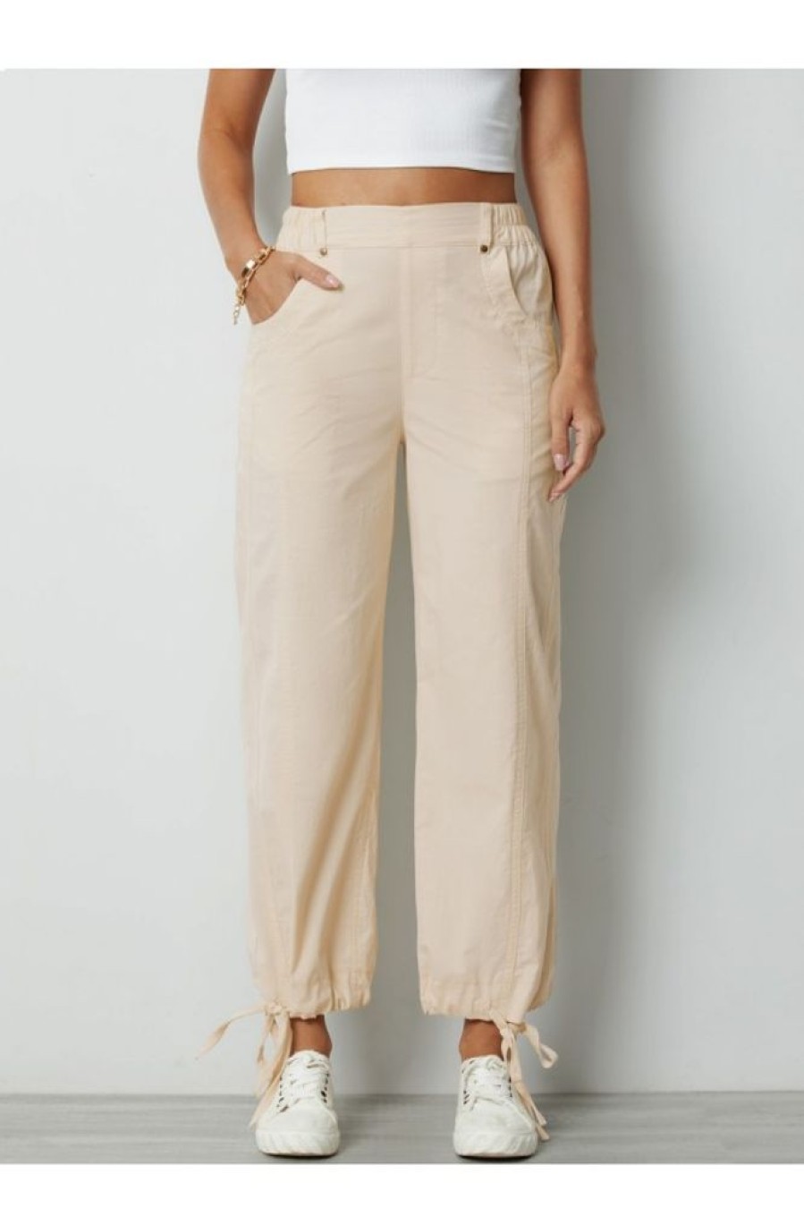 Clothing Azzlee Pants | Casual Solid Color Summer Pants With Pockets