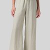 Clothing Azzlee Pants | Casual Solid With Sashes Pants Beige