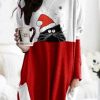 Clothing Azzlee Sweatshirt & Hoodies | Casual Graphic Tops Round Neck Long Sleeve Animal Printed Sweatshirts Red