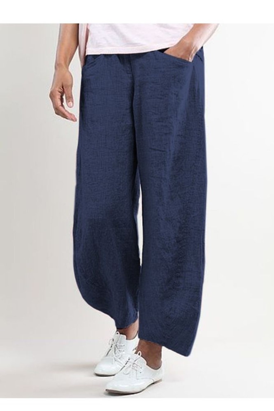 Clothing Azzlee Pants | Shift Casual Capri Pants With Pockets