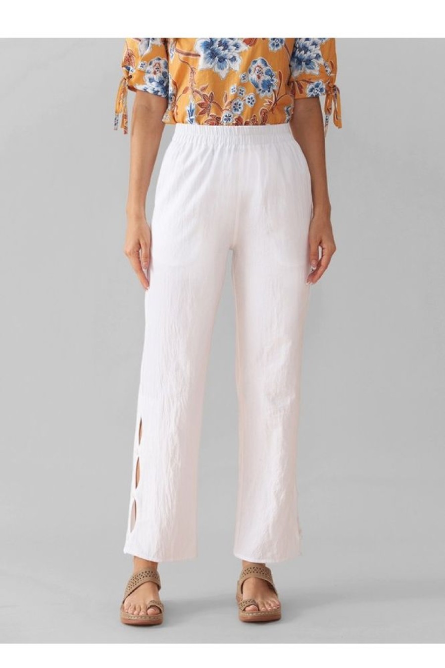 Clothing Azzlee Pants | Summer Solid Casual Pants With Pockets