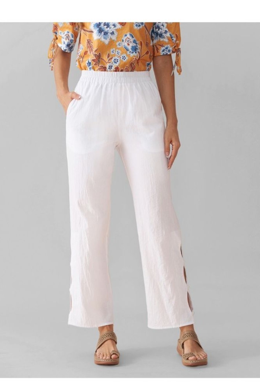 Clothing Azzlee Pants | Summer Solid Casual Pants With Pockets