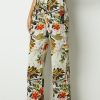 Clothing Azzlee Pants | Summer Floral Printed Casual Pants With Drawstring Multi